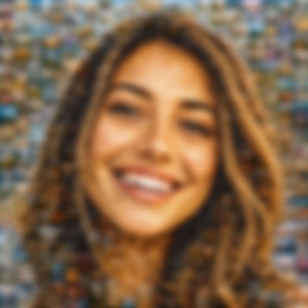 The photo chosen to become a mosaic